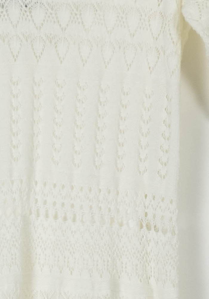Robe Longue Blanche - Taille L/40 de la marque La Fée Maraboutée | PARAD105537 - Vendu par Paradigme - Image 3