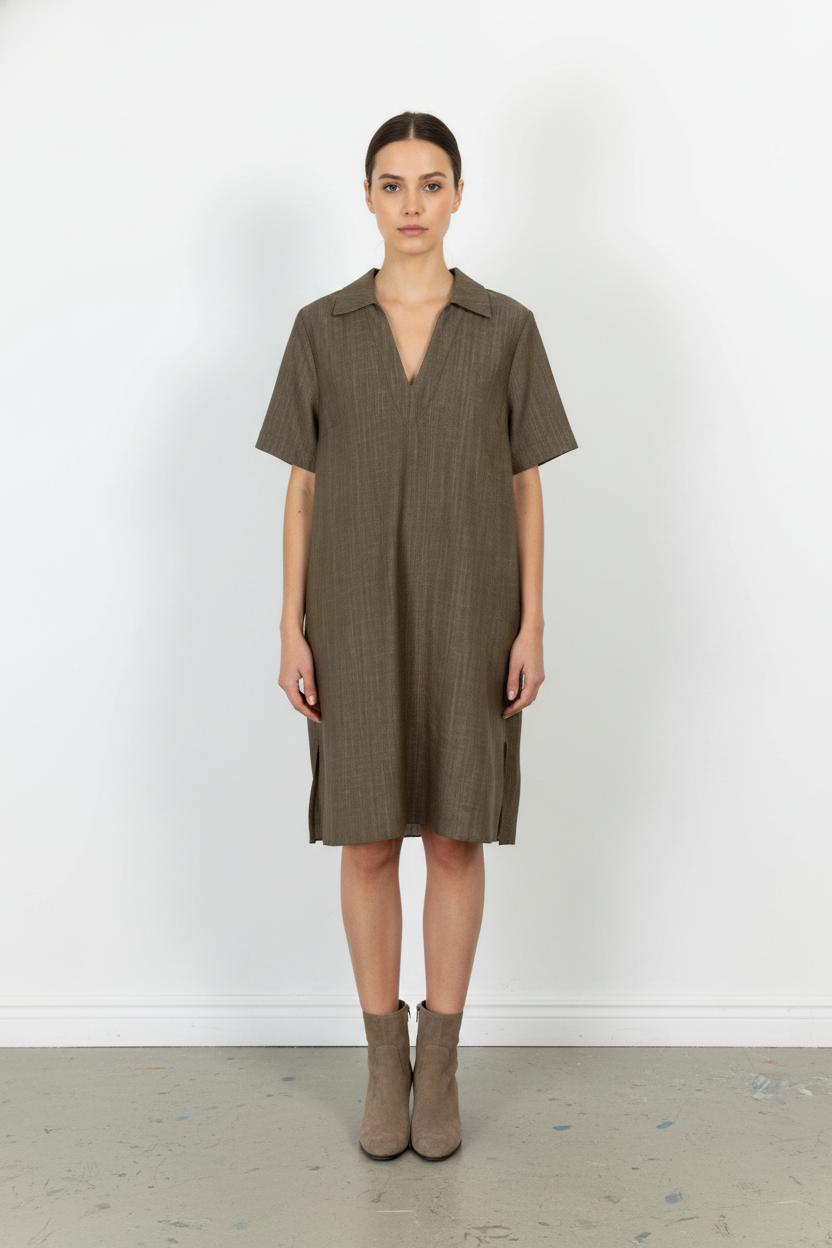 Robe Chemise Verte - Taille L/40 de la marque La Fée Maraboutée | PARAD105538 - Vendu par Paradigme - Image 1