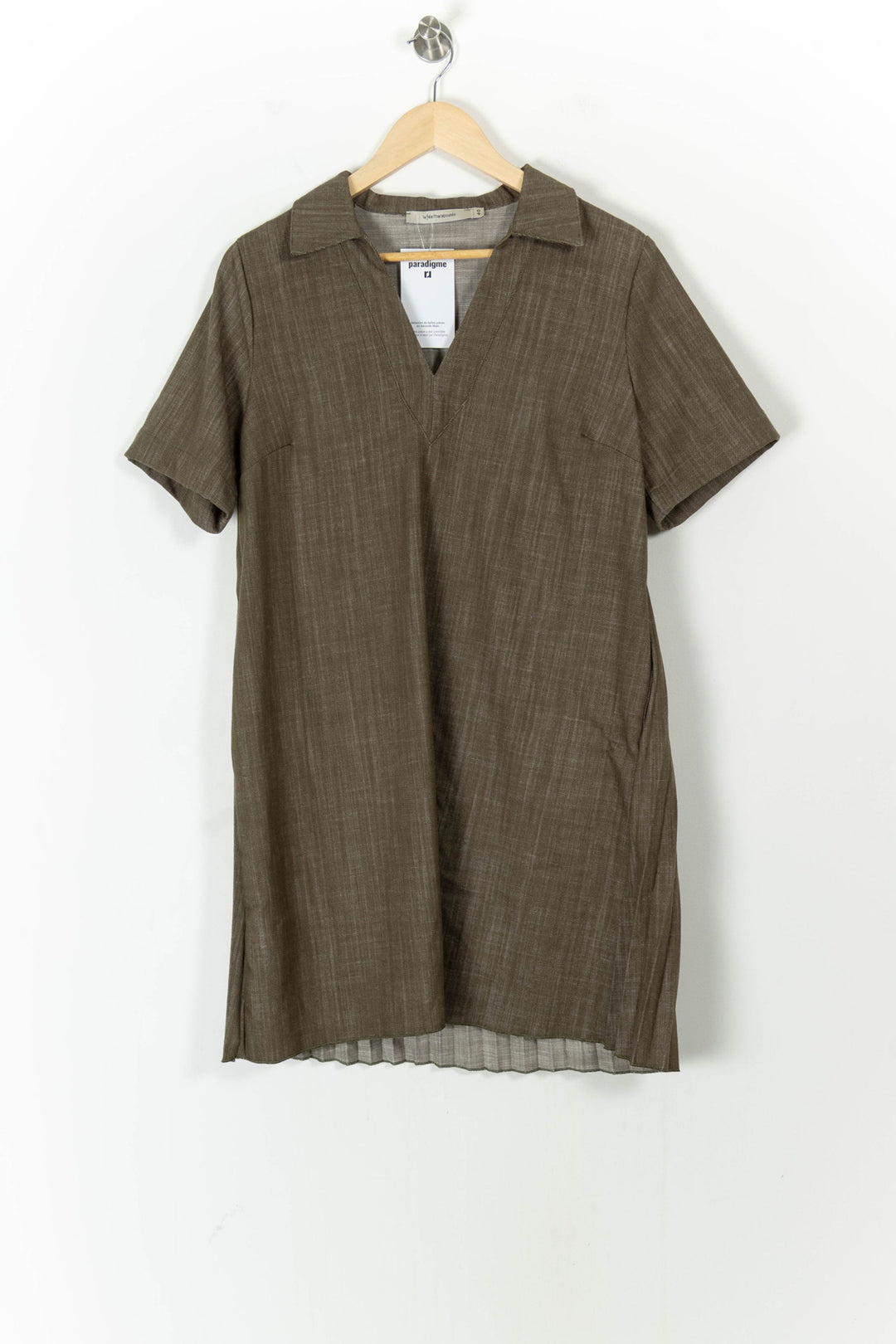 Robe Chemise Verte - Taille L/40 de la marque La Fée Maraboutée | PARAD105538 - Vendu par Paradigme - Image 2
