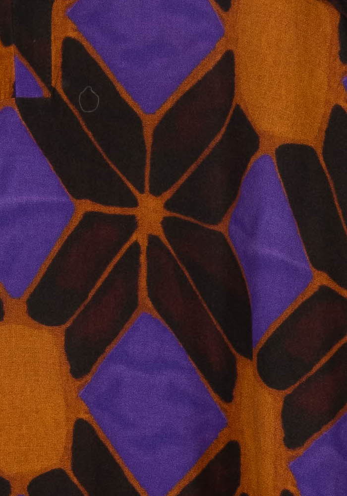 Robe Courte Violette et Marron - Taille L/40 de la marque La Fée Maraboutée | PARAD105539 - Vendu par Paradigme - Image 3