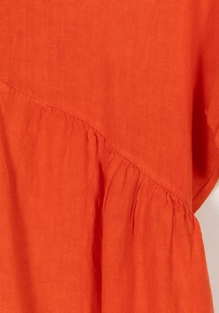 Robe Orange - Taille M/38 de la marque La Fée Maraboutée | PARAD105542 - Vendu par Paradigme - Image 3