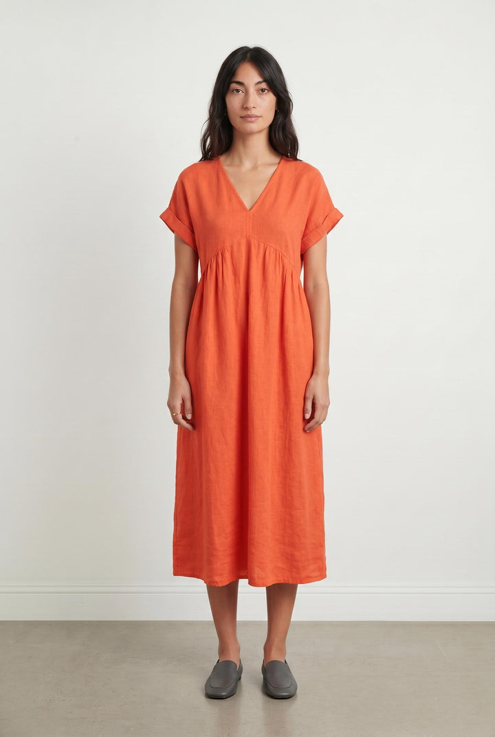 Robe Orange - Taille M/38 de la marque La Fée Maraboutée | PARAD105542 - Vendu par Paradigme - Image 1