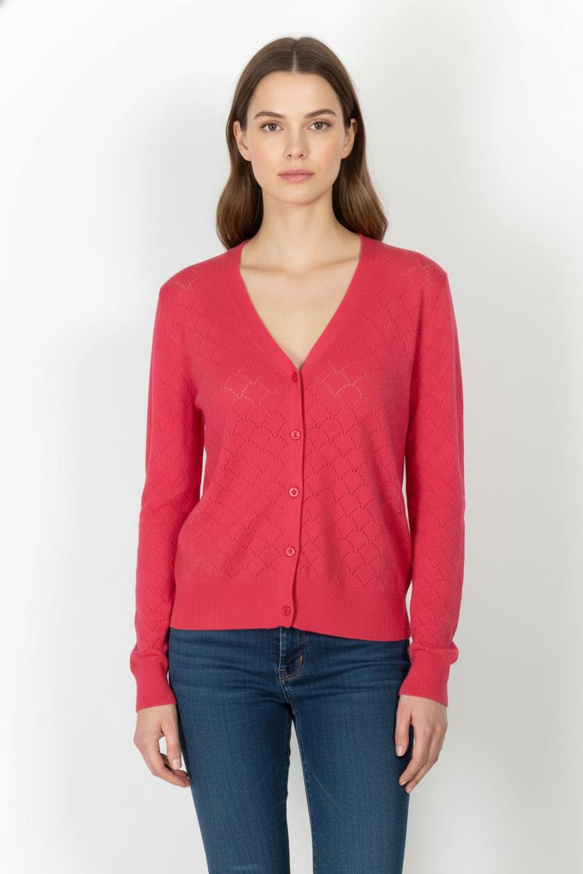 Cardigan Rose - Taille L/40 de la marque Pablo | PARAD105565 - Vendu par Paradigme - Image 1