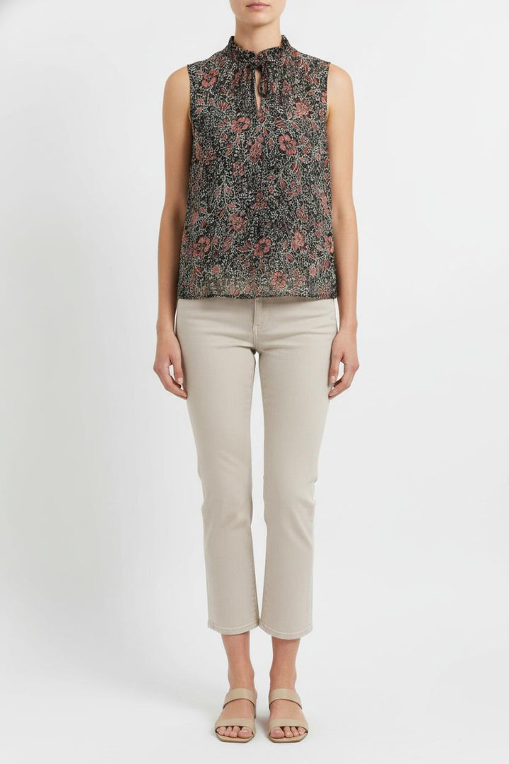 Blouse Sans Manches Noire et Rouge - Taille XL/42 de la marque IKKS | PARAD105566 - Vendu par Paradigme - Image 1