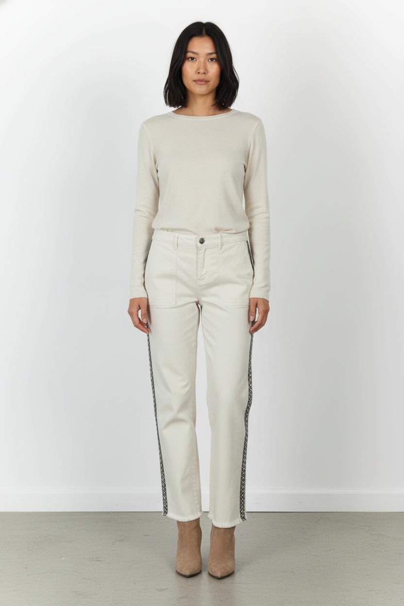 Jean Beige et Noir - Taille XL/42 de la marque Bérénice | PARAD105569 - Vendu par Paradigme - Image 1