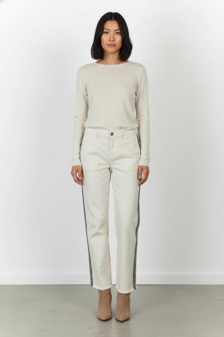 Jean Beige et Noir - Taille XL/42 de la marque Bérénice | PARAD105569 - Vendu par Paradigme - Image 1