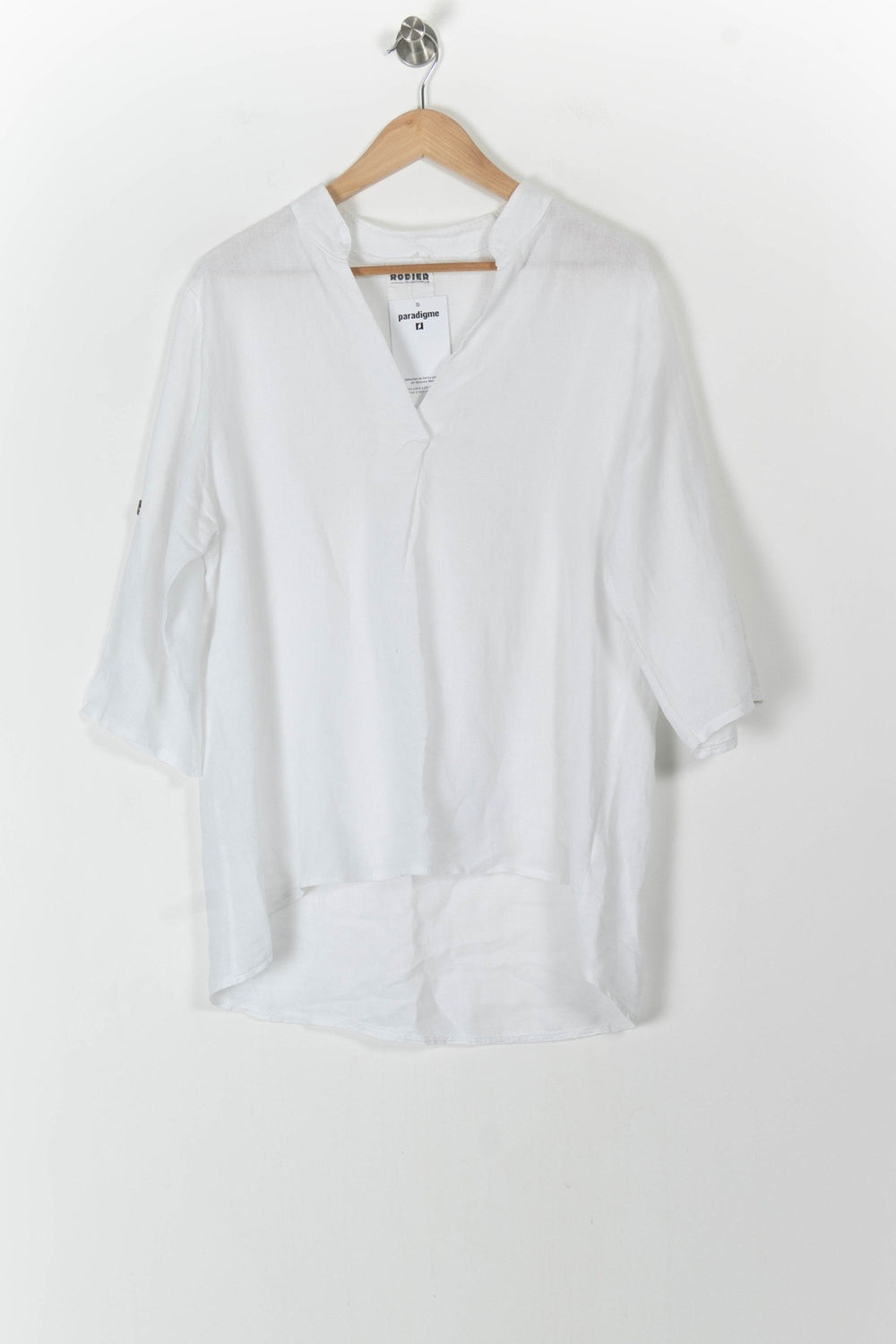 Blouse Blanche - Taille L/40 de la marque Rodier | PARAD105570 - Vendu par Paradigme - Image 2