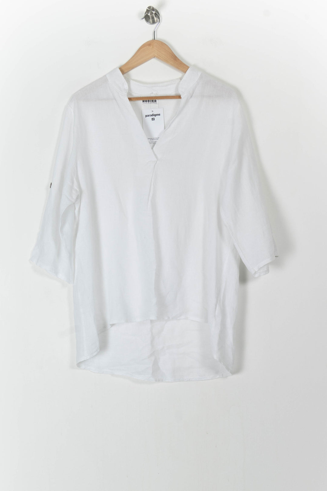 Blouse Blanche - Taille L/40 de la marque Rodier | PARAD105570 - Vendu par Paradigme - Image 2