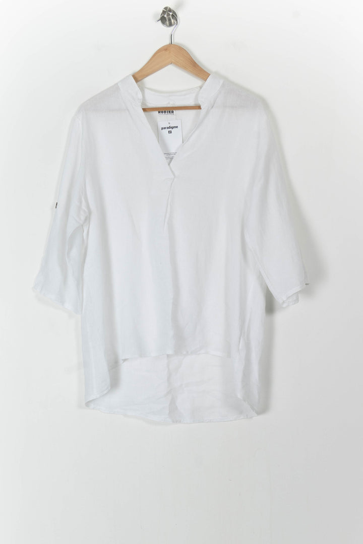 Blouse Blanche - Taille L/40 de la marque Rodier | PARAD105570 - Vendu par Paradigme - Image 2