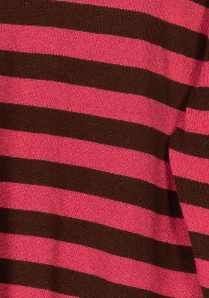 Pull Rayé Rose et Marron - Taille XL/42 de la marque Indies | PARAD105572 - Vendu par Paradigme - Image 3