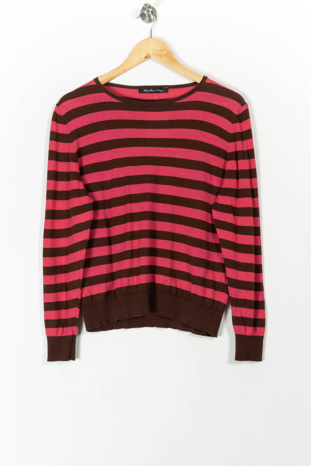 Pull Rayé Rose et Marron - Taille XL/42 de la marque Indies | PARAD105572 - Vendu par Paradigme - Image 2