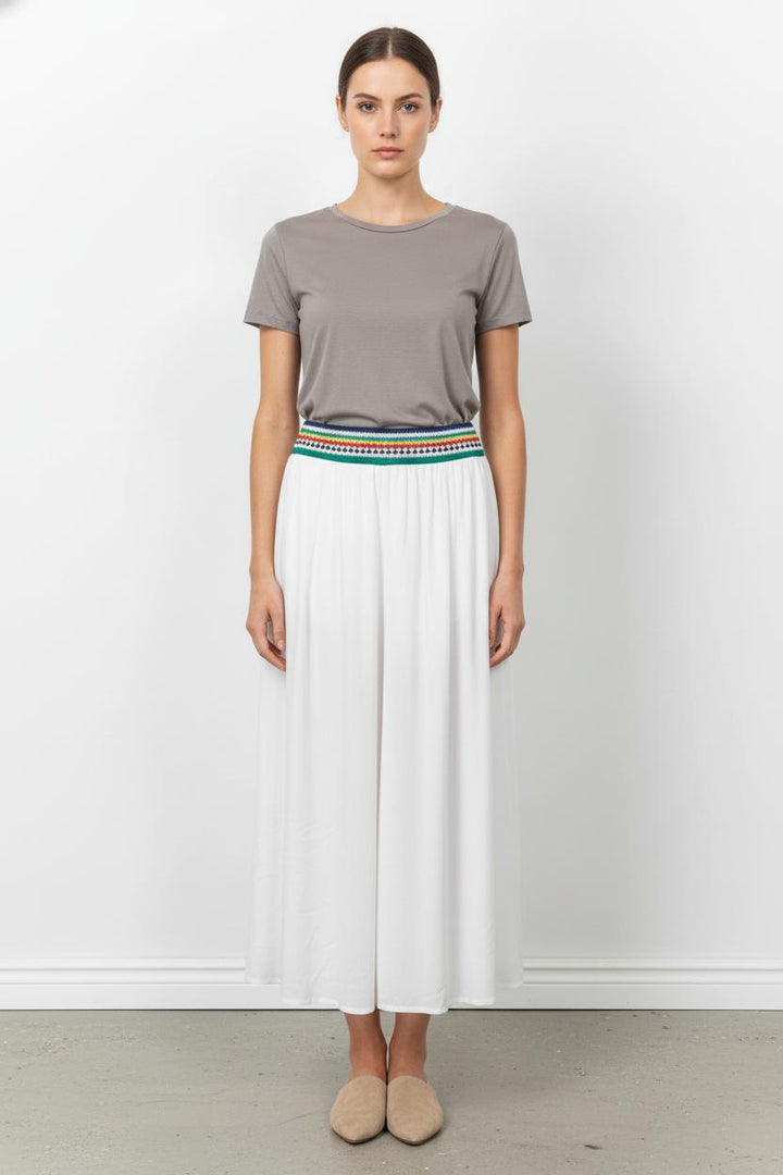 Jupe Longue Blanche - Taille L/40 de la marque IKKS | PARAD105575 - Vendu par Paradigme - Image 1