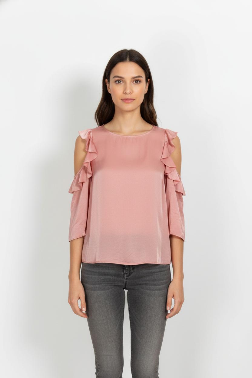 Blouse Rose - Taille S/36 de la marque Claudie Pierlot | PARAD105576 - Vendu par Paradigme - Image 1