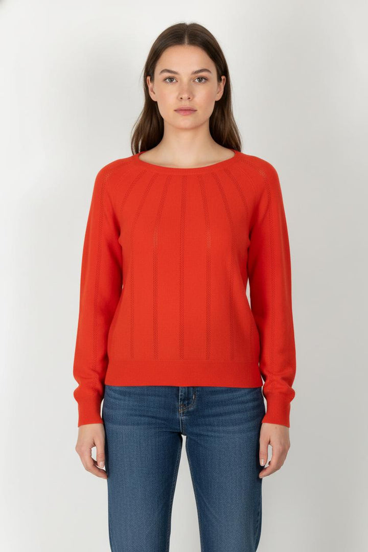 Pull Rouge - Taille L/40 de la marque Caroll | PARAD105578 - Vendu par Paradigme - Image 1