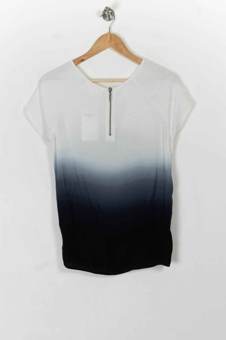 T-shirt Blanc et Noir - Taille L/40 de la marque Sud express | PARAD105582 - Vendu par Paradigme - Image 4