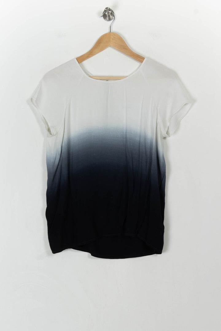 T-shirt Blanc et Noir - Taille L/40 de la marque Sud express | PARAD105582 - Vendu par Paradigme - Image 2