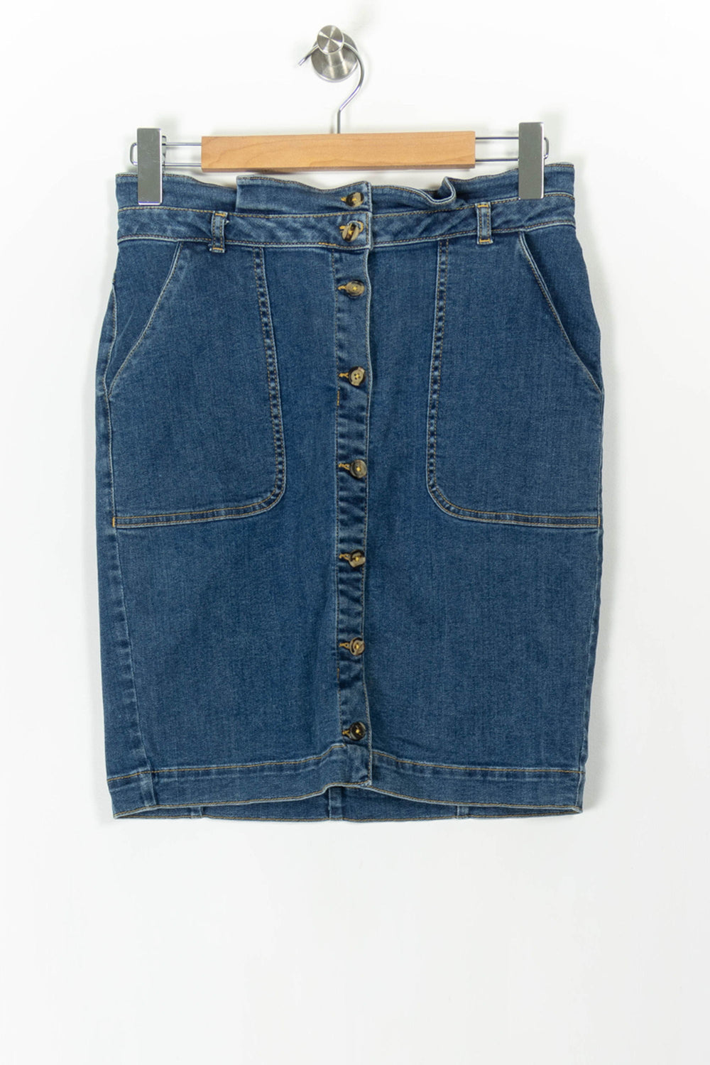 Jupe Crayon Bleue - Taille L/40 de la marque One Step | PARAD105587 - Vendu par Paradigme - Image 2