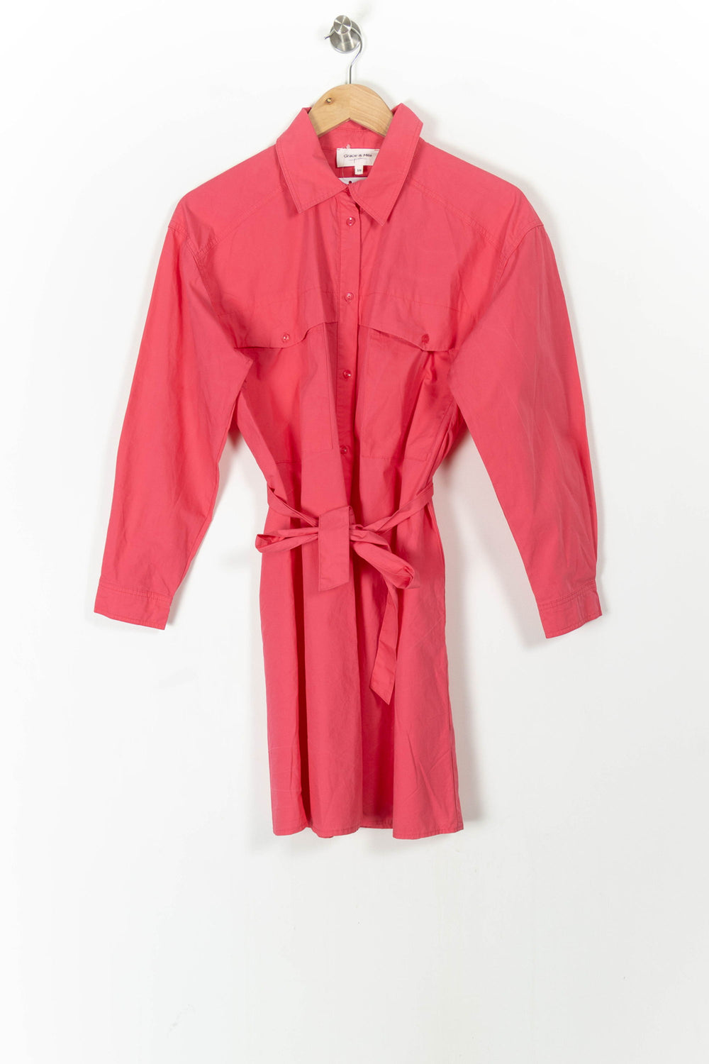 Robe Chemise Rose - Taille M/38 de la marque Grace & Mila | PARAD105594 - Vendu par Paradigme - Image 2