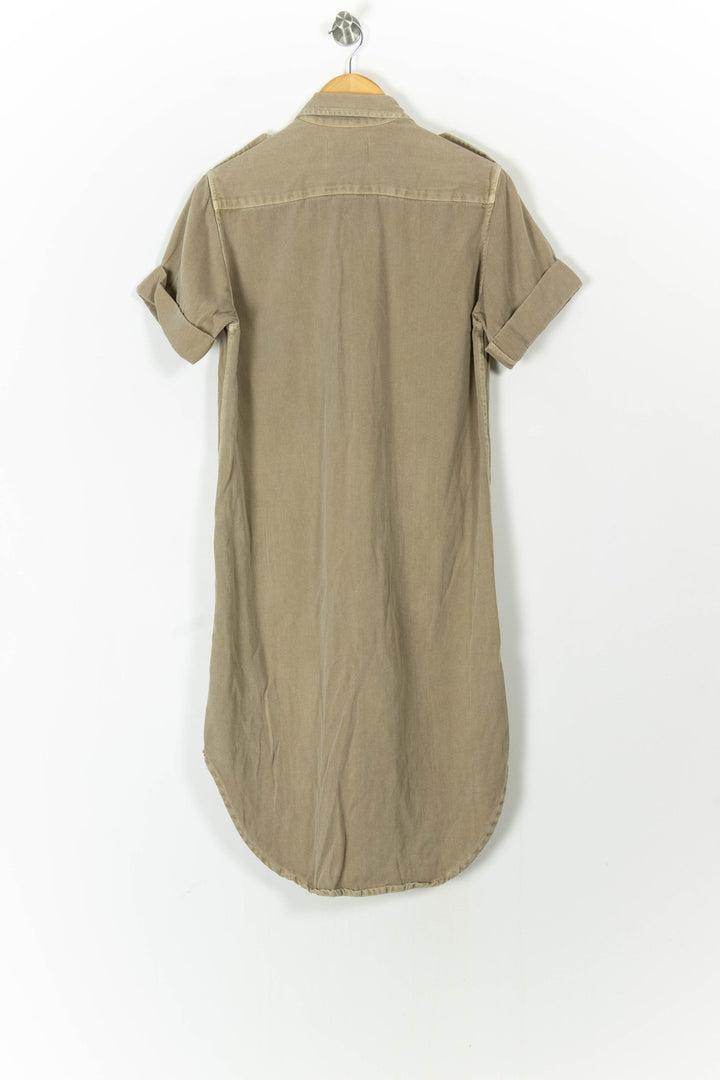 Robe Chemise Beige - Taille M/38 de la marque Léon & Harper | PARAD105595 - Vendu par Paradigme - Image 4