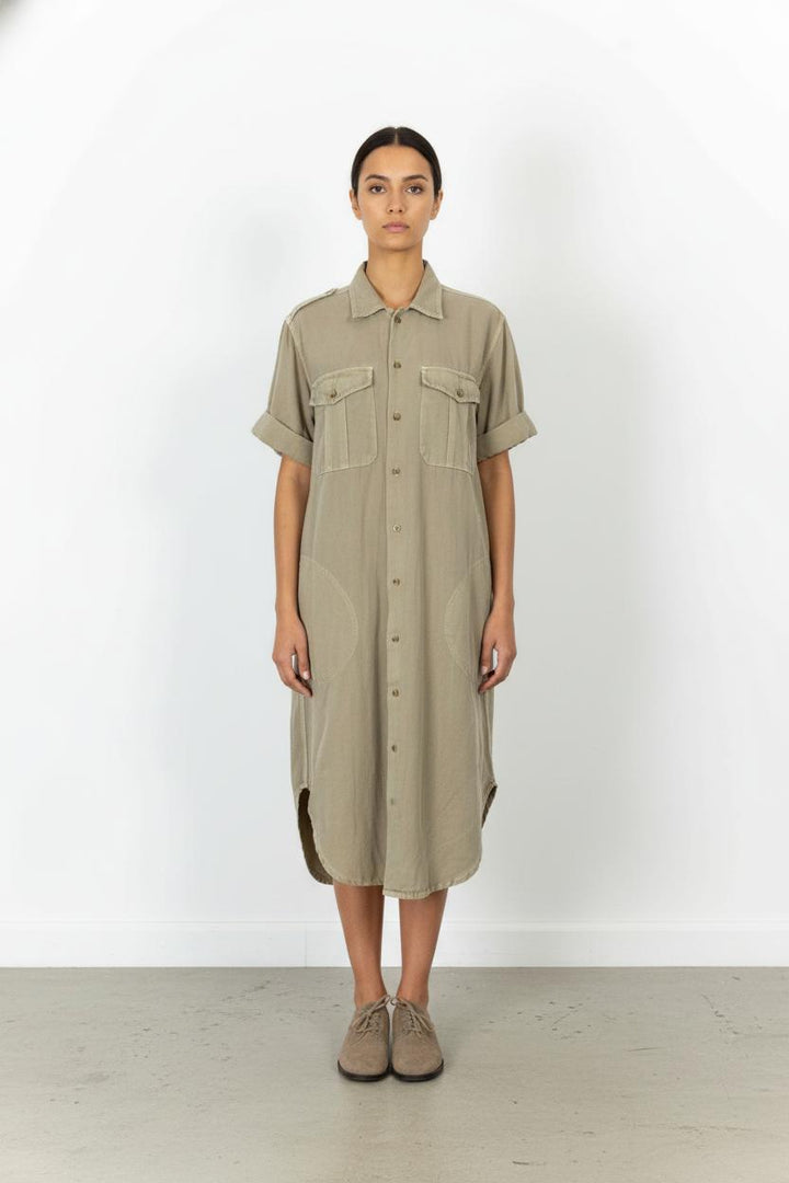 Robe Chemise Beige - Taille M/38 de la marque Léon & Harper | PARAD105595 - Vendu par Paradigme - Image 1