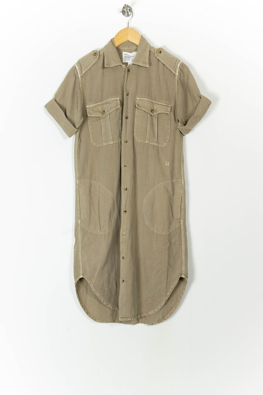Robe Chemise Beige - Taille M/38 de la marque Léon & Harper | PARAD105595 - Vendu par Paradigme - Image 2