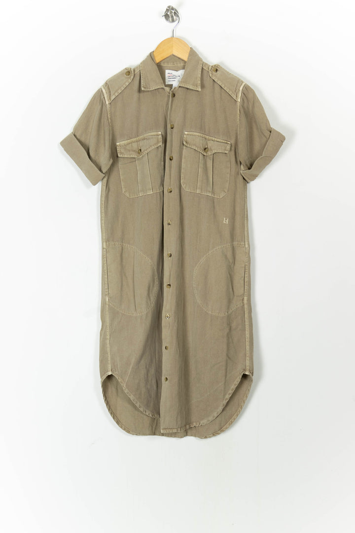Robe Chemise Beige - Taille M/38 de la marque Léon & Harper | PARAD105595 - Vendu par Paradigme - Image 2