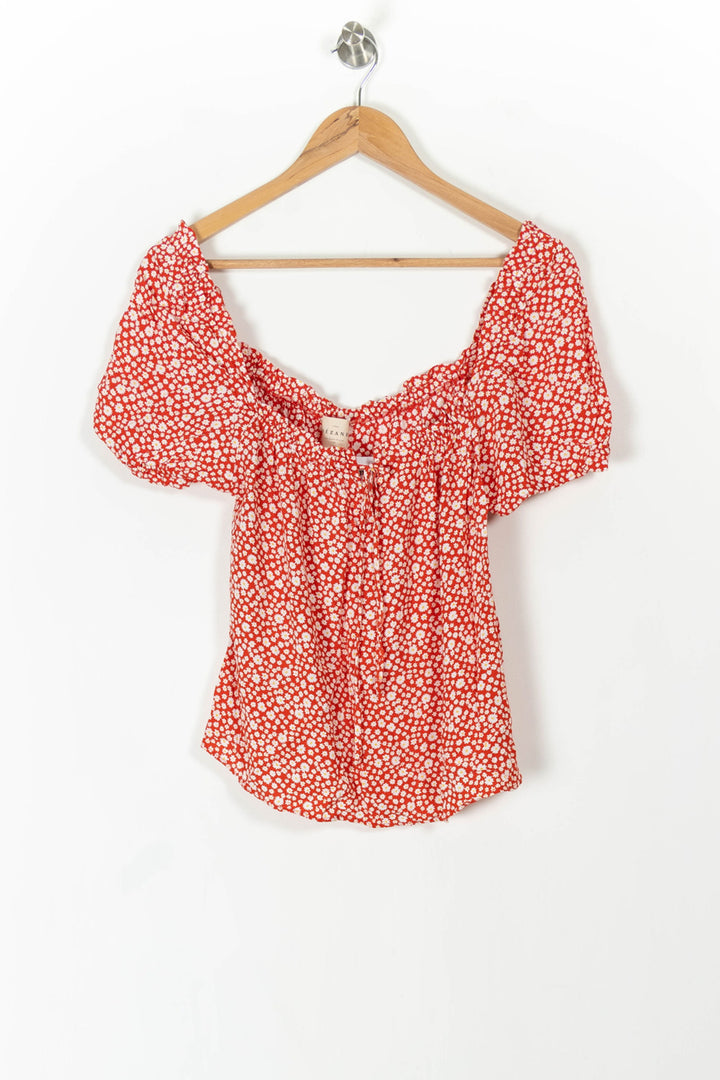 Blouse Rouge et Blanche - Taille M/38 de la marque Sézane | PARAD105598 - Vendu par Paradigme - Image 2
