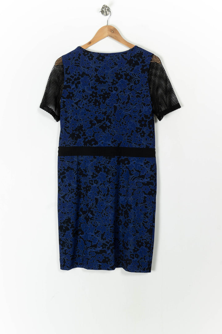 Robe droite Bleu et Noir - Taille M/38 de la marque Indies | PARAD105601 - Vendu par Paradigme - Image 4