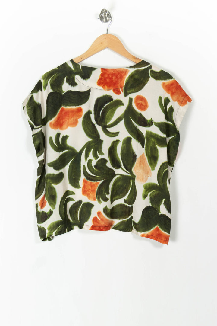 Blouse Verte et Orange - Taille XL/42 de la marque Indies | PARAD105604 - Vendu par Paradigme - Image 4