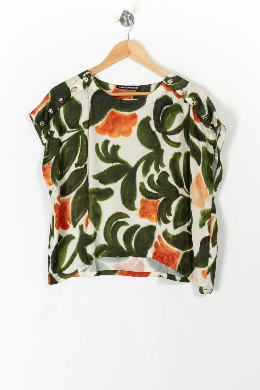 Blouse Verte et Orange - Taille XL/42 de la marque Indies | PARAD105604 - Vendu par Paradigme - Image 2