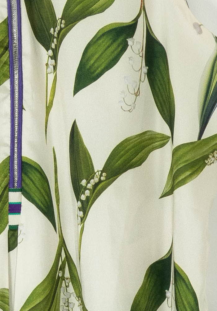 Blouse Sans Manches Blanche et Verte - Taille M/38 de la marque Indies | PARAD105606 - Vendu par Paradigme - Image 3