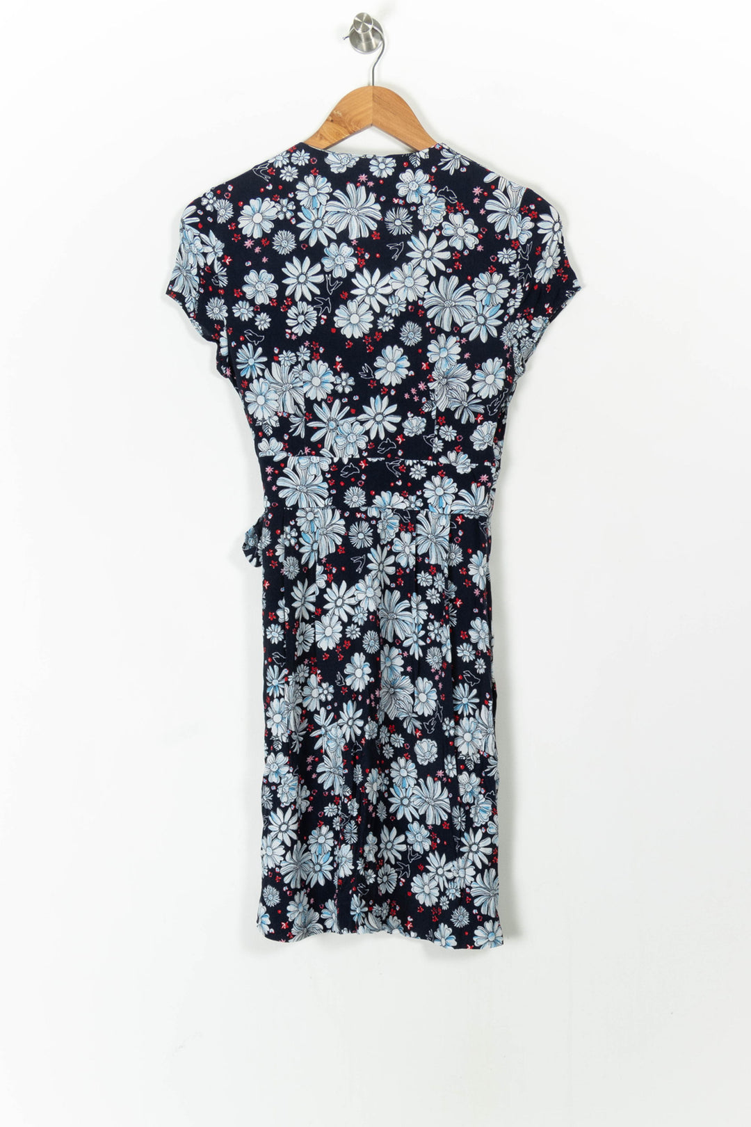 Robe Portefeuille Bleu et Blanc - Taille S/36 de la marque Claudie Pierlot | PARAD105608 - Vendu par Paradigme - Image 4