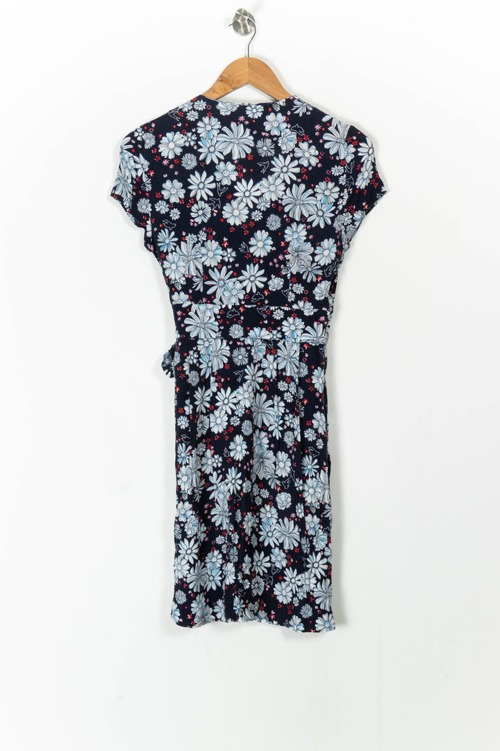 Robe Portefeuille Bleu et Blanc - Taille S/36 de la marque Claudie Pierlot | PARAD105608 - Vendu par Paradigme - Image 4