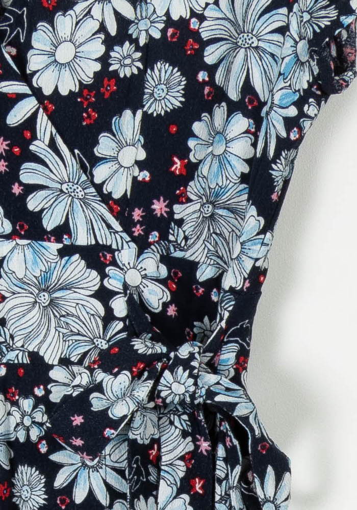 Robe Portefeuille Bleu et Blanc - Taille S/36 de la marque Claudie Pierlot | PARAD105608 - Vendu par Paradigme - Image 3