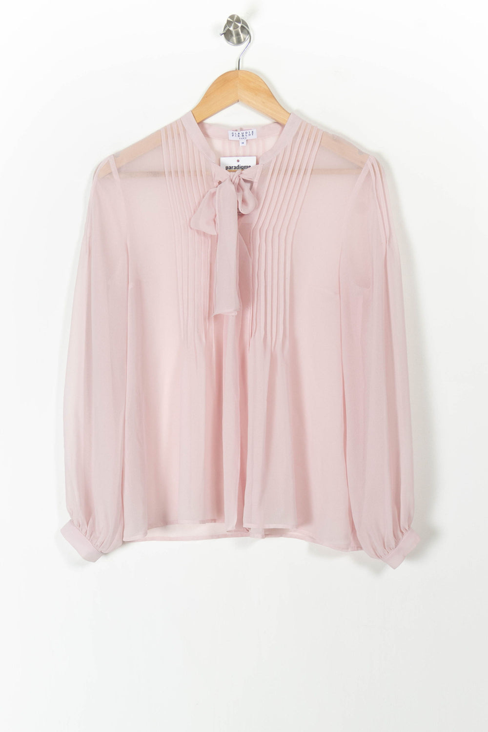 Blouse Rose - Taille S/36 de la marque Claudie Pierlot | PARAD105619 - Vendu par Paradigme - Image 2