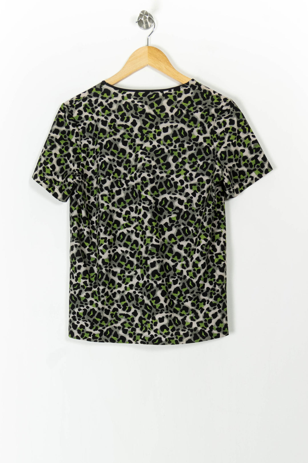 T-shirt Léopard Vert et Noir - Taille M/38 de la marque Indies | PARAD105620 - Vendu par Paradigme - Image 4