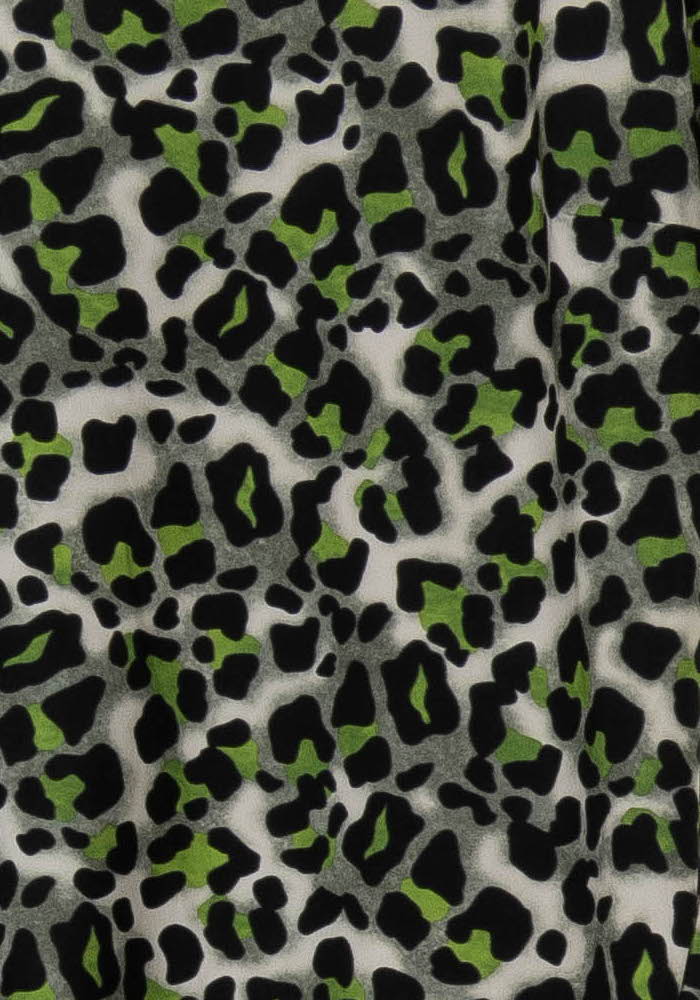 T-shirt Léopard Vert et Noir - Taille M/38 de la marque Indies | PARAD105620 - Vendu par Paradigme - Image 3