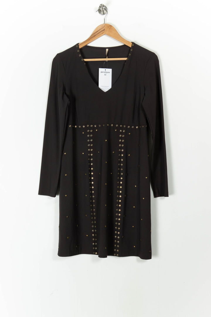 Robe Marron - Taille M/38 de la marque Indies | PARAD105622 - Vendu par Paradigme - Image 2