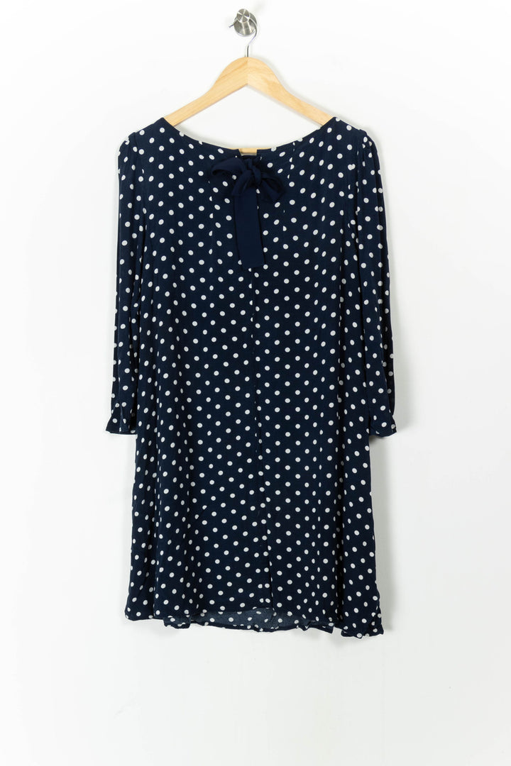 Robe Courte Bleu Marine et Blanche - Taille S/36 de la marque Claudie Pierlot | PARAD105623 - Vendu par Paradigme - Image 4
