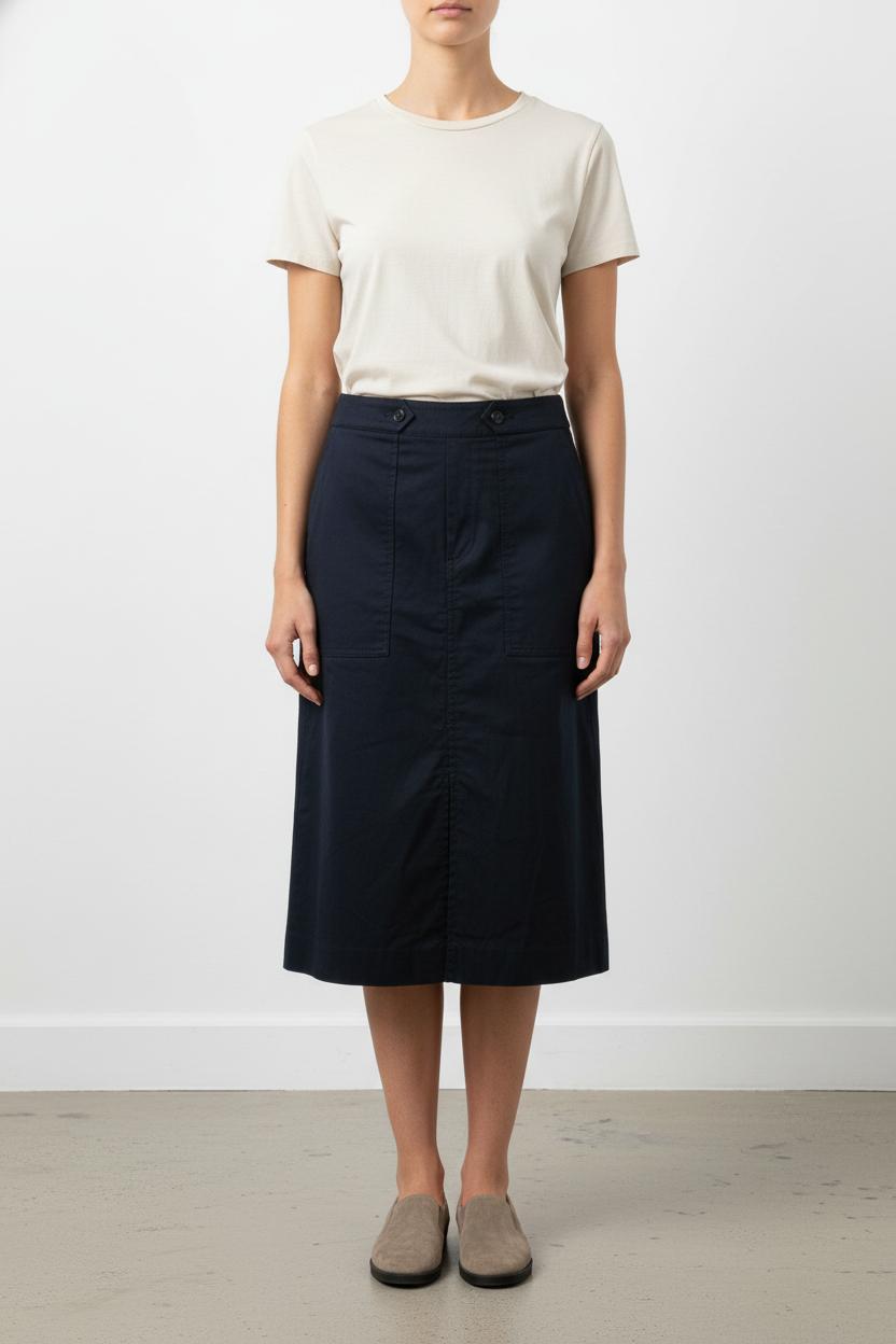 Jupe Droite Bleue - Taille S/36 de la marque Gerard Darel | PARAD105624 - Vendu par Paradigme - Image 1