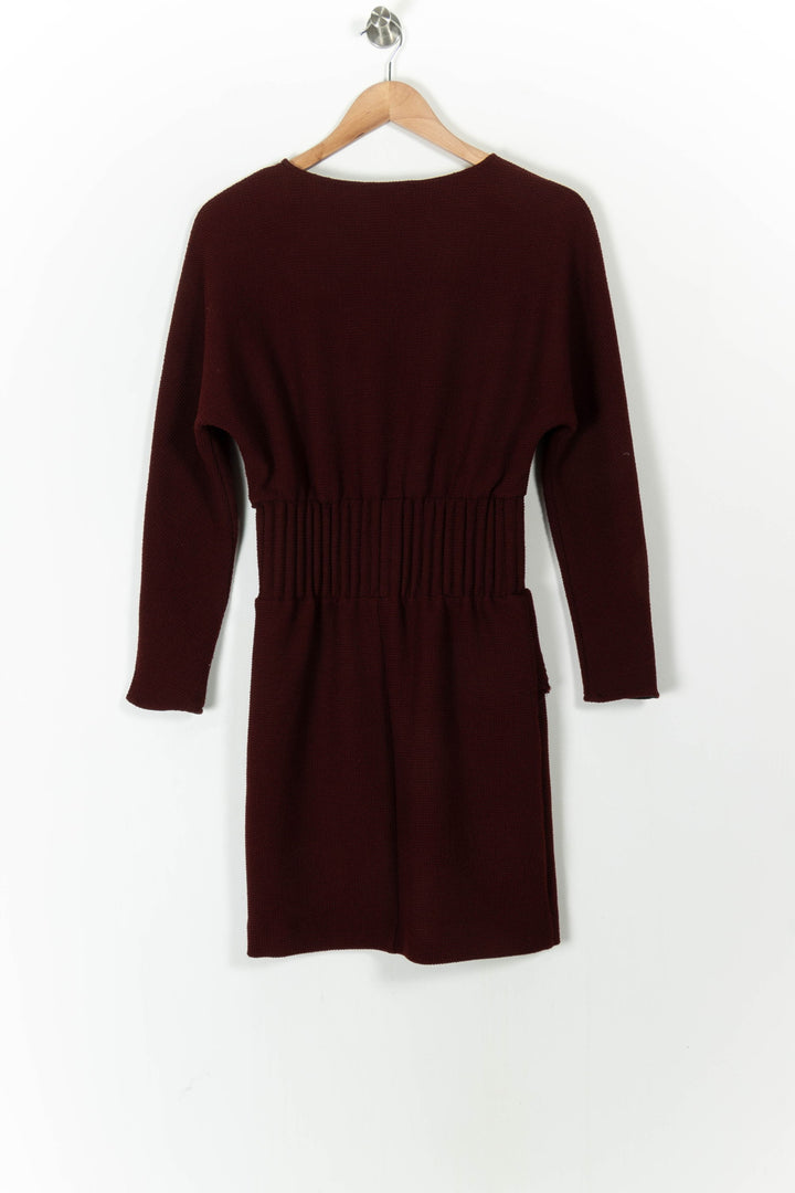 Robe Pull Bordeaux - Taille S/36 de la marque Maje | PARAD105629 - Vendu par Paradigme - Image 4