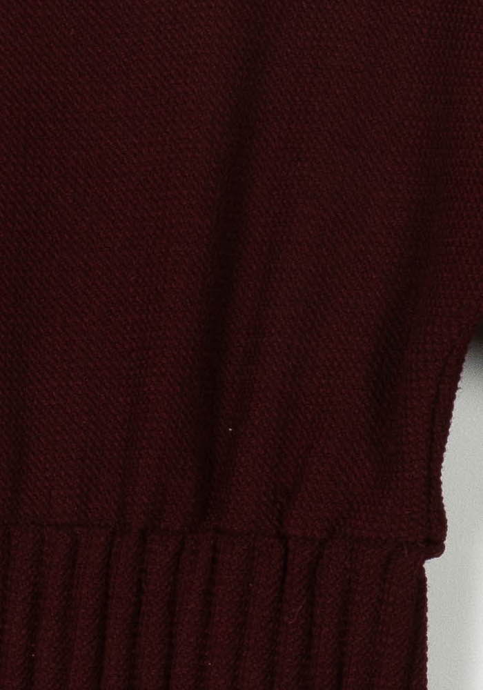Robe Pull Bordeaux - Taille S/36 de la marque Maje | PARAD105629 - Vendu par Paradigme - Image 3