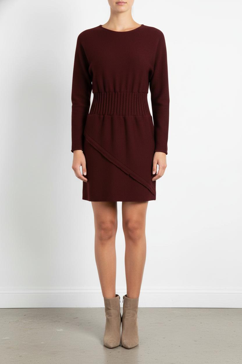 Robe Pull Bordeaux - Taille S/36 de la marque Maje | PARAD105629 - Vendu par Paradigme - Image 1