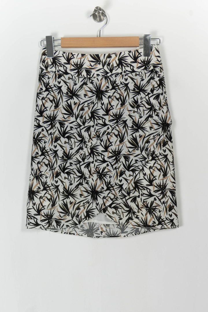 Jupe Portefeuille Blanche et Noire - Taille S/36 de la marque One Step | PARAD105635 - Vendu par Paradigme - Image 2