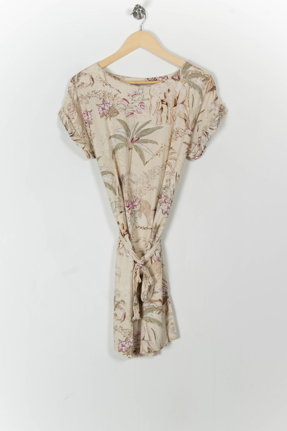 Robe Imprimée Beige - Taille S/36 de la marque La Fée Maraboutée | PARAD105637 - Vendu par Paradigme - Image 2