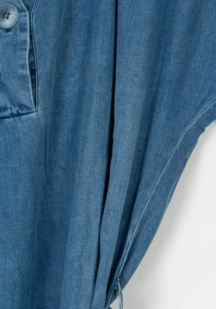 Robe Chemise Bleue - Taille S/36 de la marque La Fée Maraboutée | PARAD105639 - Vendu par Paradigme - Image 3