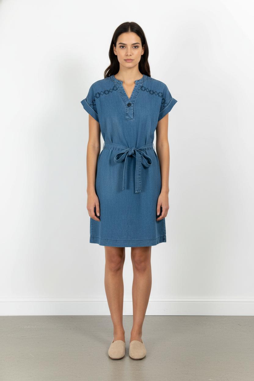 Robe Chemise Bleue - Taille S/36 de la marque La Fée Maraboutée | PARAD105639 - Vendu par Paradigme - Image 1