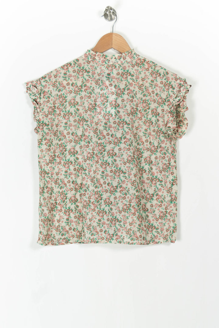 Blouse Fleurie Rose et Verte - Taille S/36 de la marque Emile & Ida | PARAD105641 - Vendu par Paradigme - Image 4