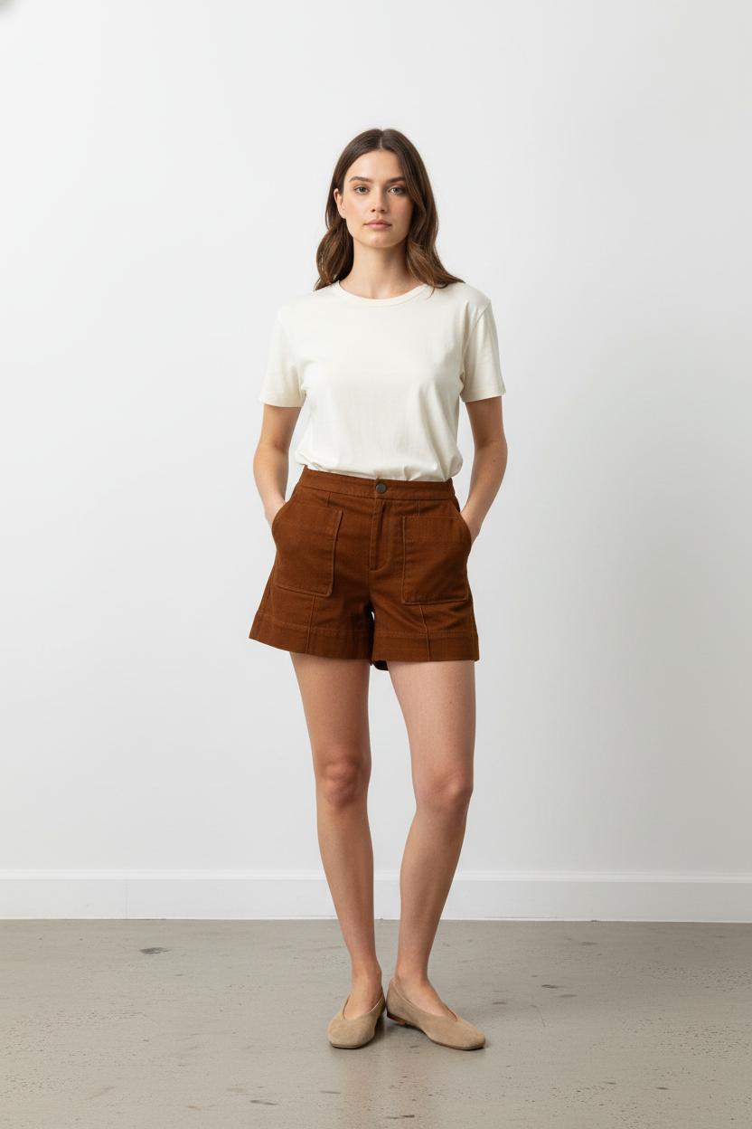 Short Marron - Taille S/36 de la marque Soeur | PARAD105647 - Vendu par Paradigme - Image 1