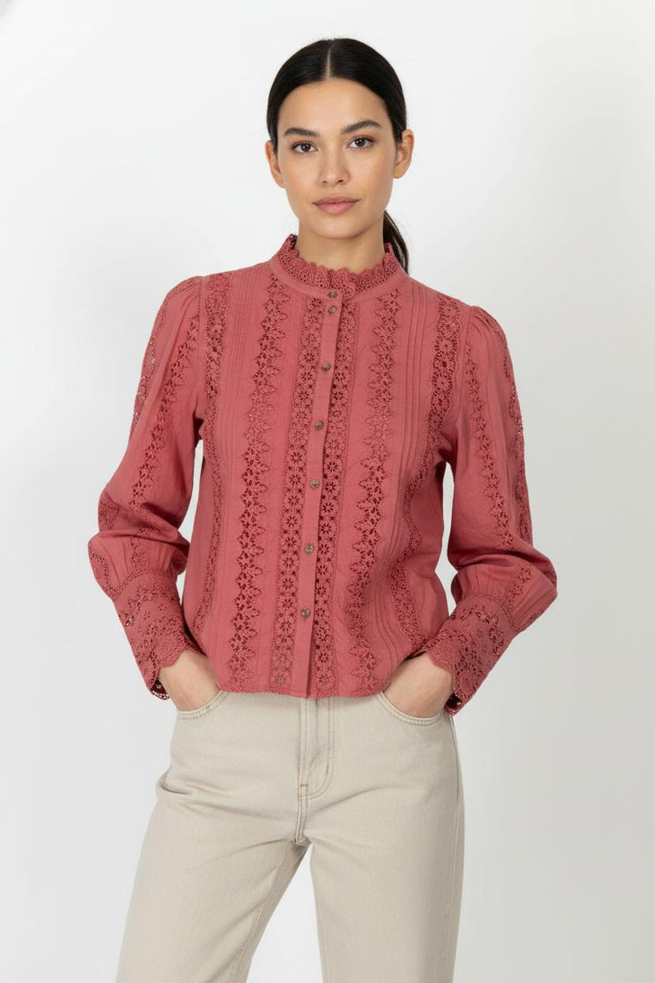 Blouse Rose - Taille S/36 de la marque Sézane | PARAD105649 - Vendu par Paradigme - Image 1